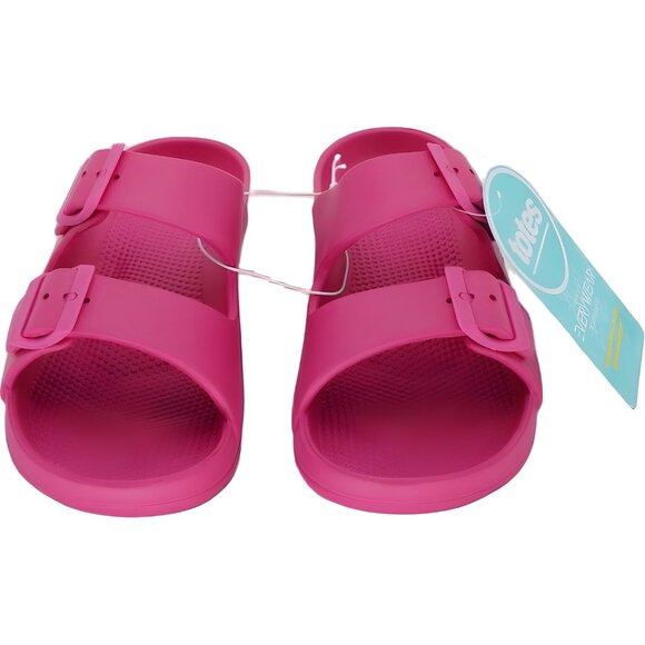 Pink Totes Women's Sol Bounce Slide Sandals with Buckle - Size 7 - Picture 5 of 6